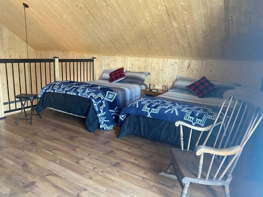 Le Jazz- Chalet Rustique/Chic Avec Spa Notre-Dame-Des-Bois Dış mekan fotoğraf