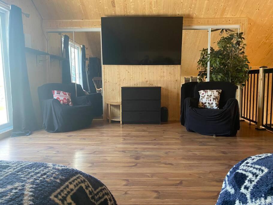 Le Jazz- Chalet Rustique/Chic Avec Spa Notre-Dame-Des-Bois Dış mekan fotoğraf
