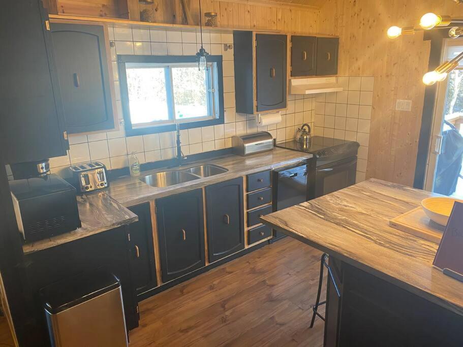Le Jazz- Chalet Rustique/Chic Avec Spa Notre-Dame-Des-Bois Dış mekan fotoğraf