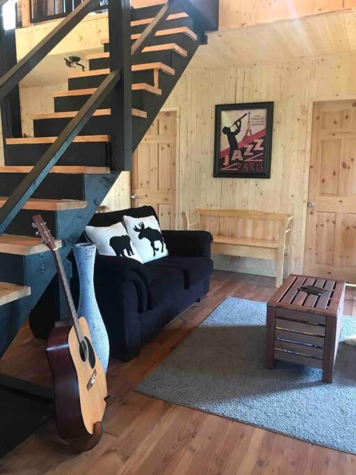Le Jazz- Chalet Rustique/Chic Avec Spa Notre-Dame-Des-Bois Dış mekan fotoğraf