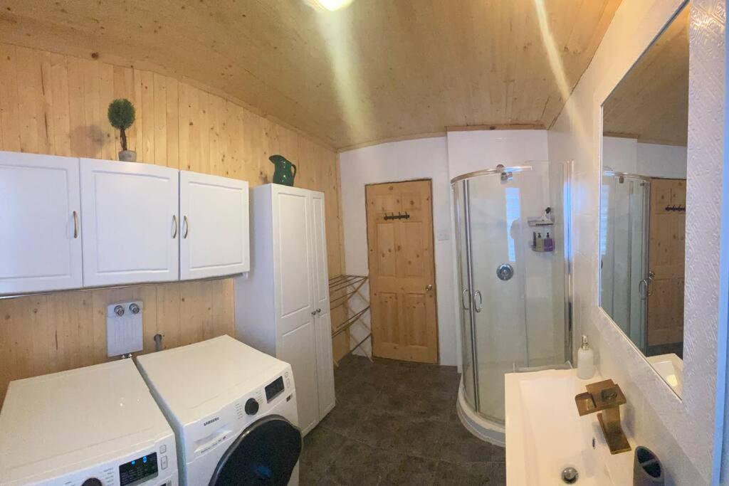 Le Jazz- Chalet Rustique/Chic Avec Spa Notre-Dame-Des-Bois Dış mekan fotoğraf